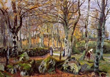 Landschaft mit Felsen Montfoucault 1874 Camille Pissarro Ölgemälde